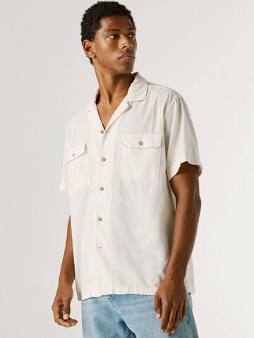 Pepe Jeans Comfort fit Overhemd 'Paulo' in Wit