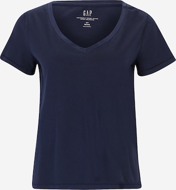 Gap Petite Shirt in Blue: front