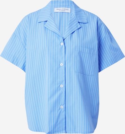 Marc O'Polo Chemise de nuit en bleu / blanc, Vue avec produit