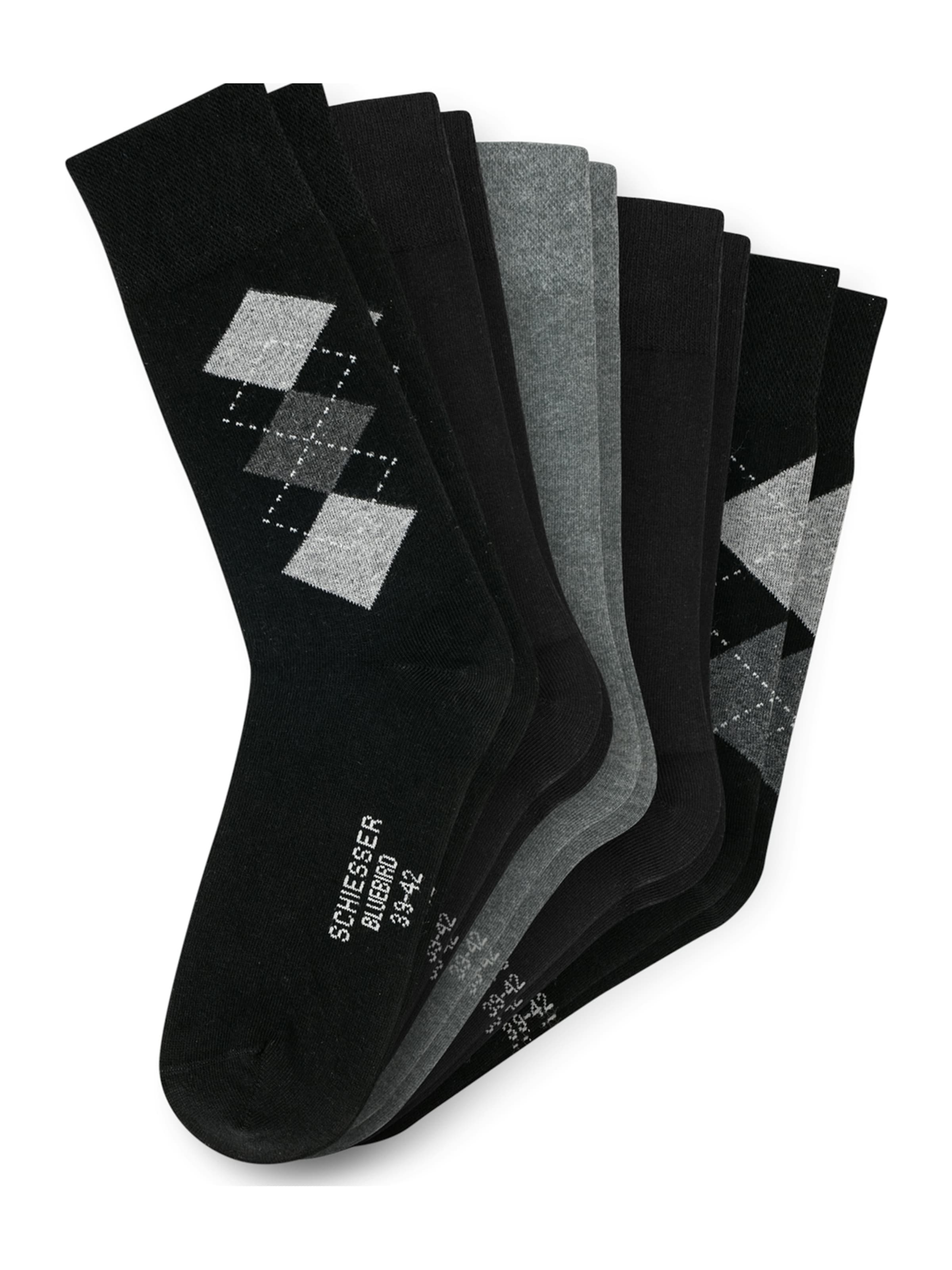 SCHIESSER Socken 'Bluebird' in Grau: Vorderseite