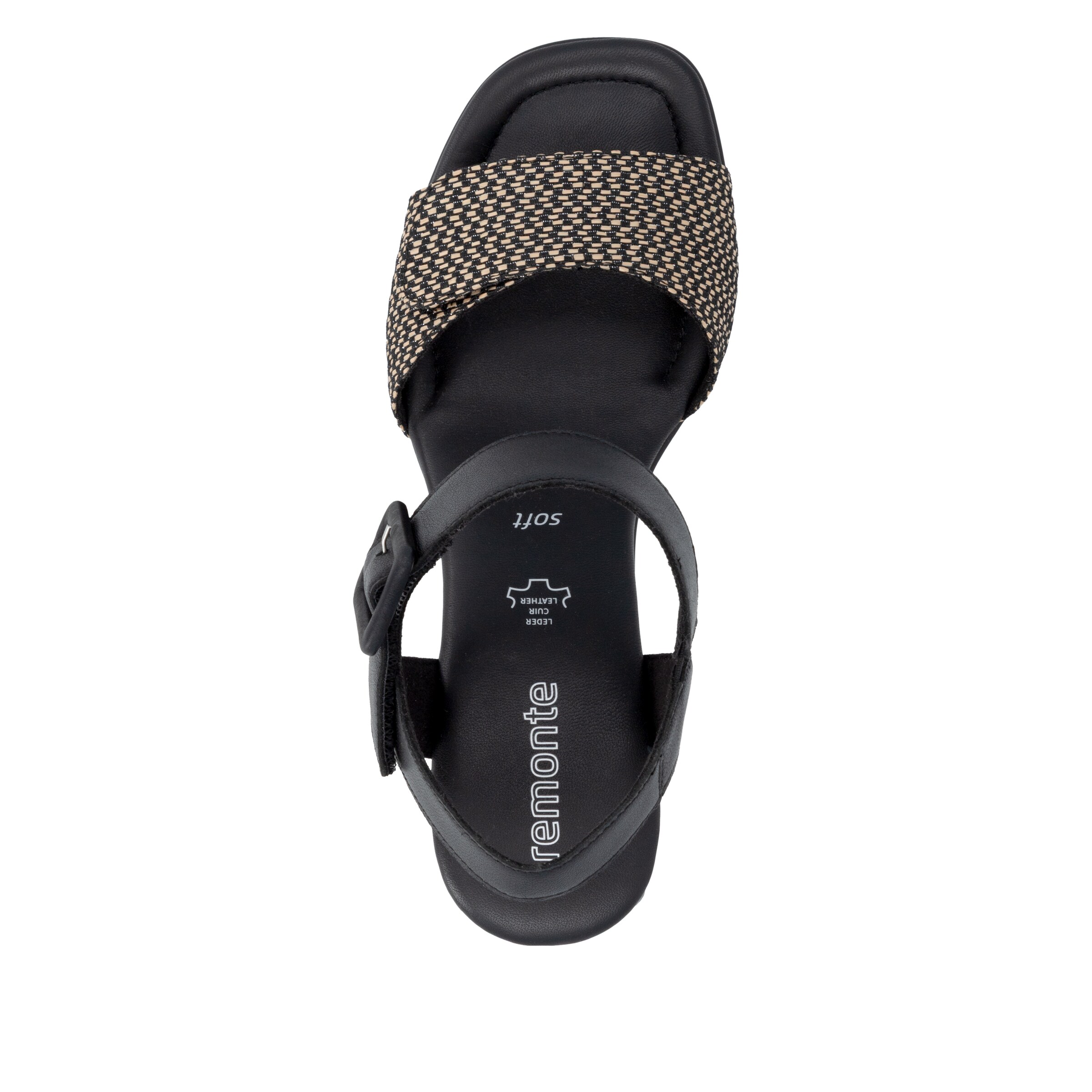 REMONTE Strap Sandals in Black