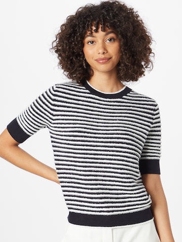 Pull-over comma casual identity en bleu : devant