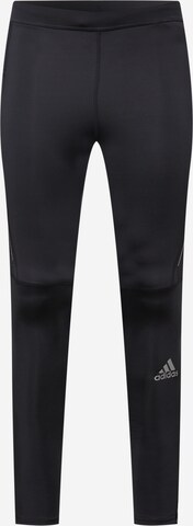 ADIDAS SPORTSWEAR - Skinny Pantalón deportivo 'Own The Run' en negro: frente