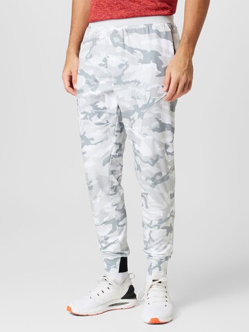 UNDER ARMOUR Regular Спортен панталон 'UNSTOPPABLE' в сиво: отпред