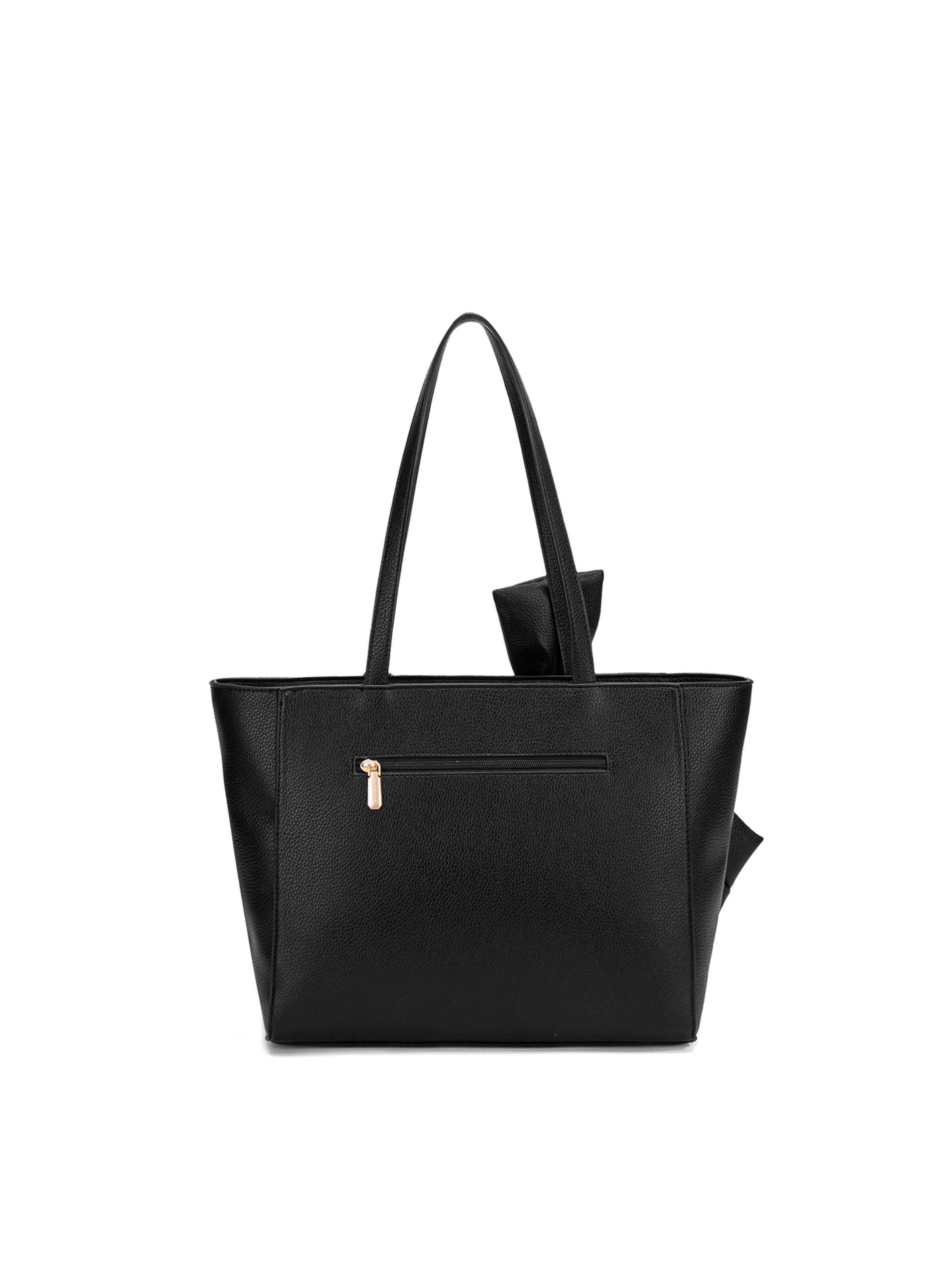 Borsa a spalla 'Borsa a Spalla Donna Velvetine Elite - Pelle Vegana PU con Fiocco' di Diana&Co. in nero