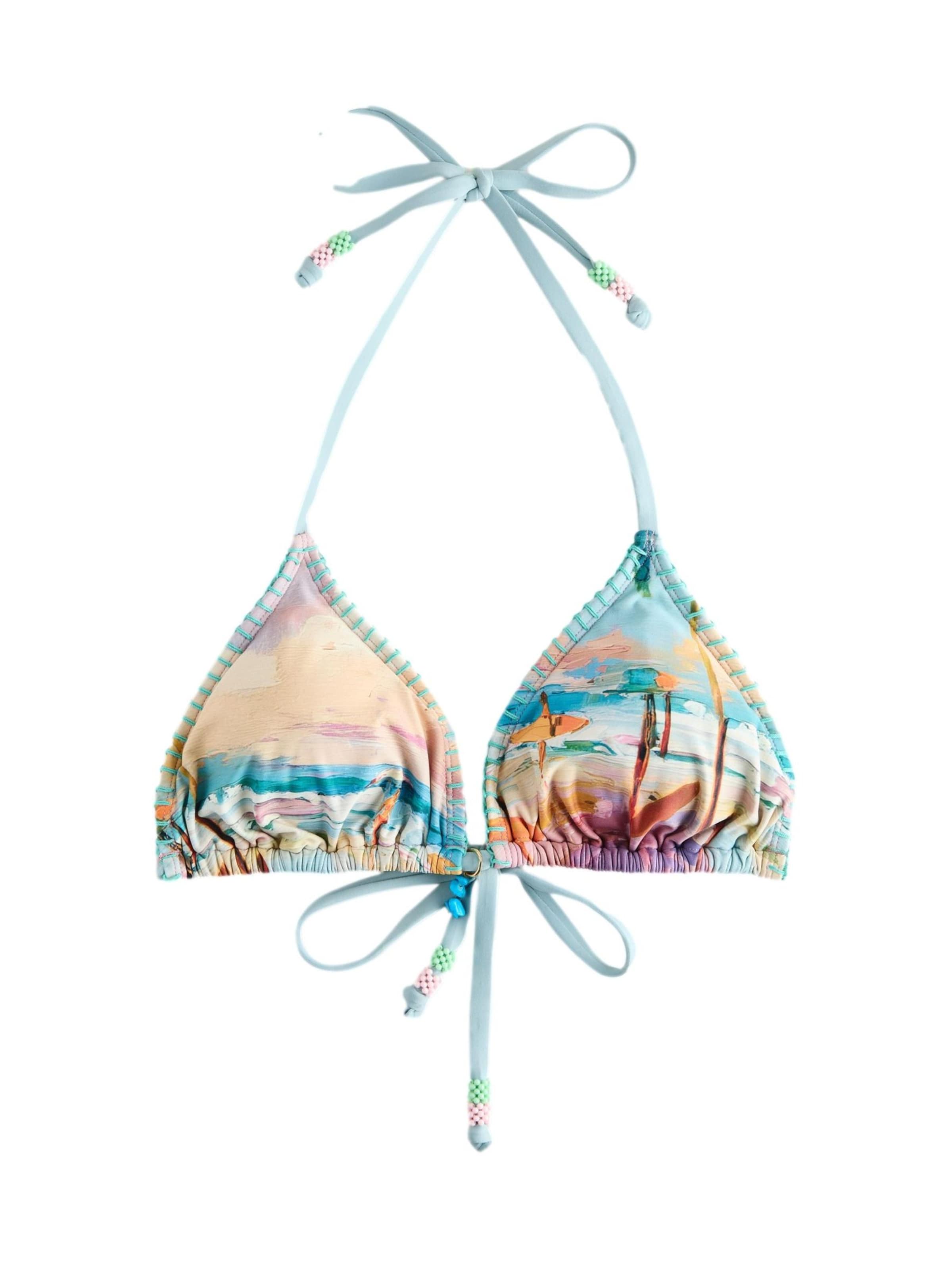 Triangle Hauts de bikini Next en bleu : devant
