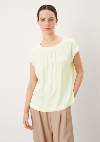 s.Oliver BLACK LABEL Blouse in Geel: voorkant