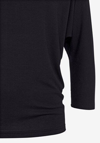 LASCANA Shirt in Schwarz