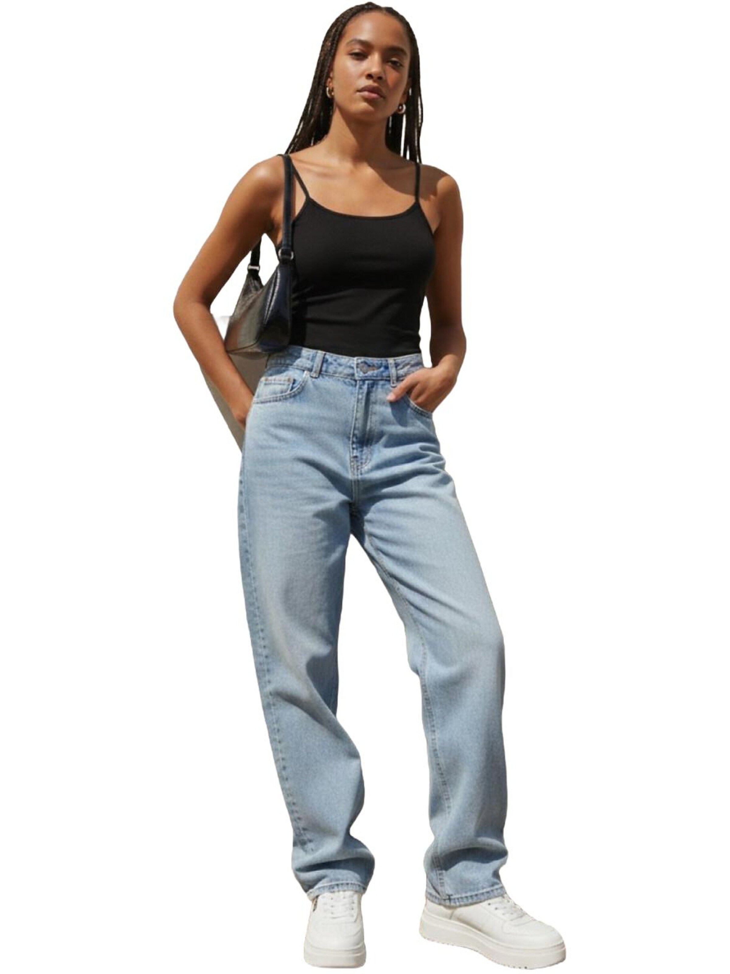 LTB Jeans Top 'Trägern' in Black: front