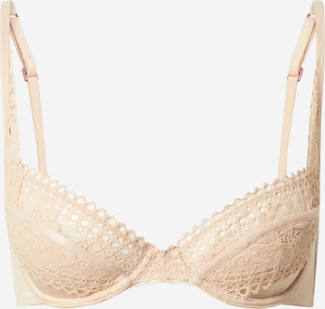 Balconnet Soutien-gorge Scandale éco-lingerie en beige : devant