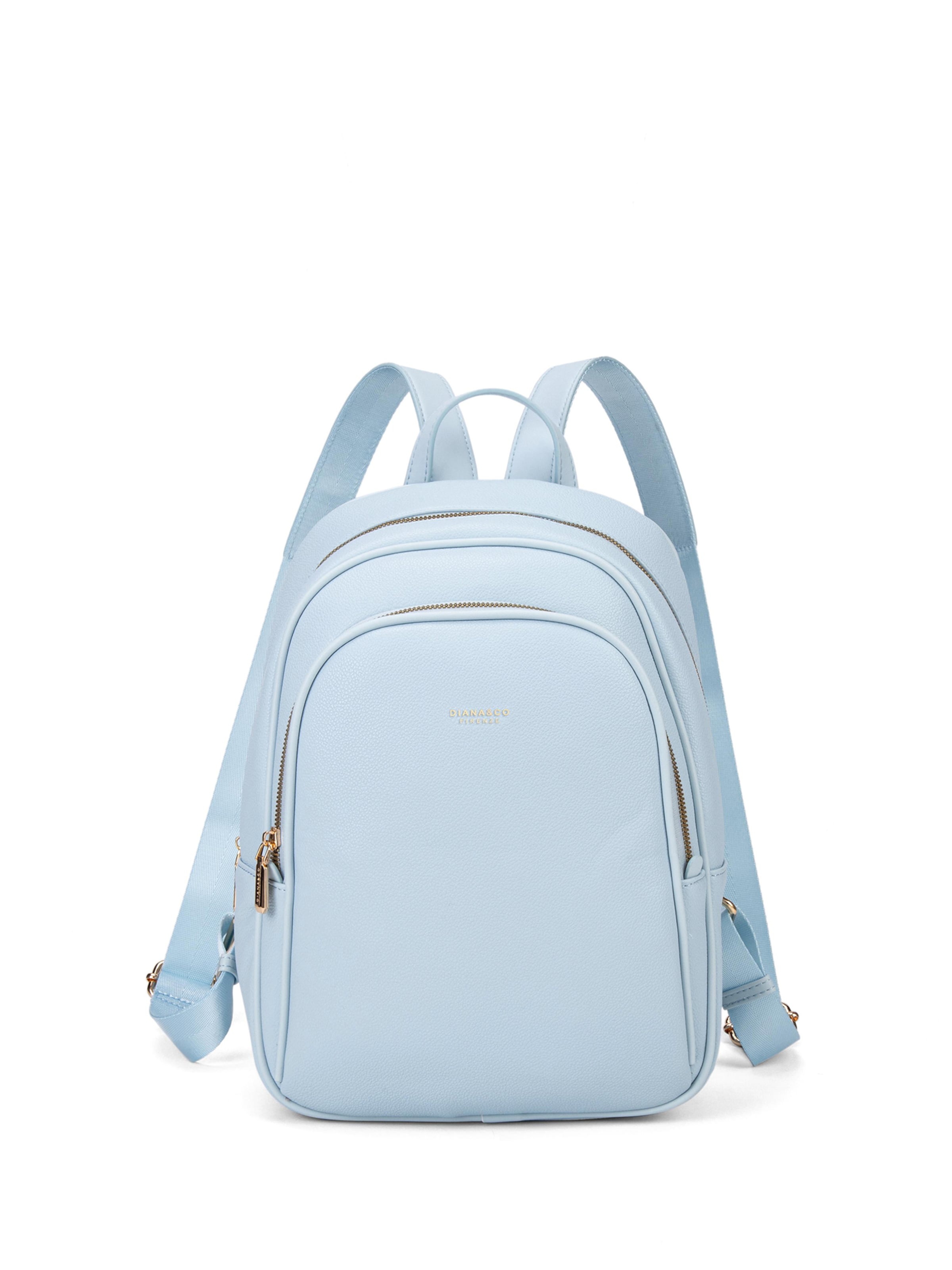 Zaino 'Zaino Donna Vegan Leather con Zip e Tasche - Diana & Co Firenze' di Diana&Co. in blu