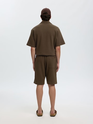 SELECTED Loose fit Trousers in Brown