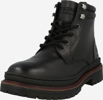 Bottines à lacets Dockers by Gerli en noir : devant