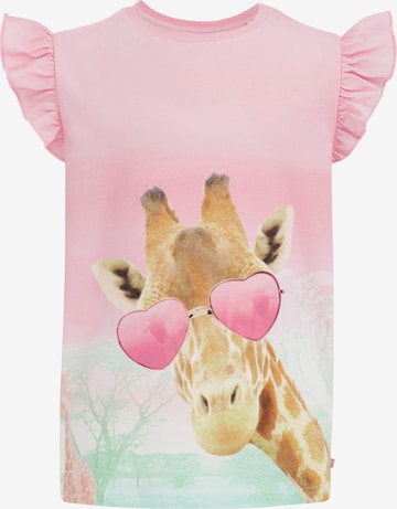 T-Shirt WE Fashion en rose : devant