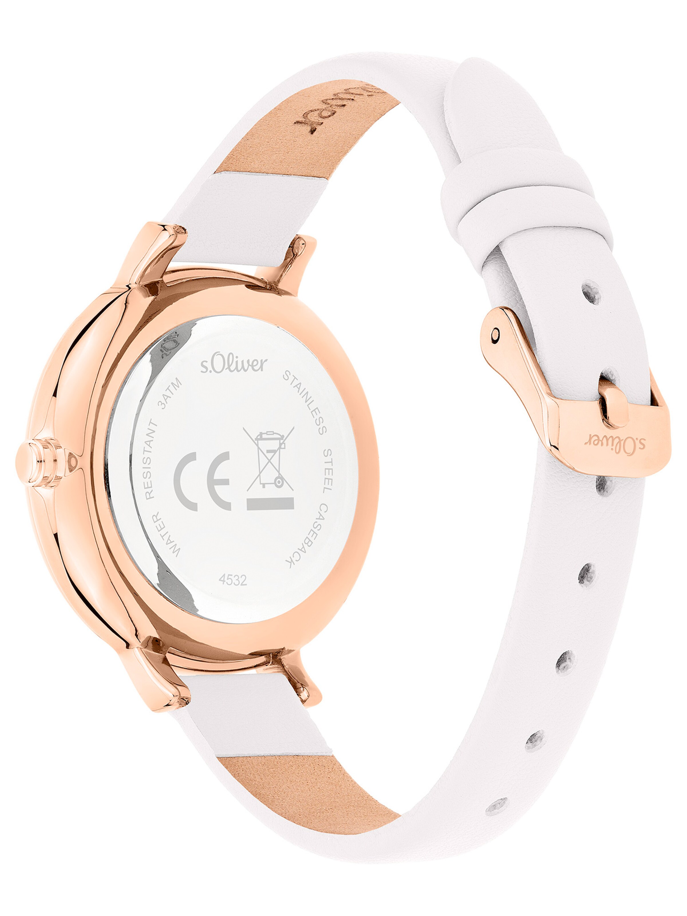 Montre à affichage analogique s.Oliver en or