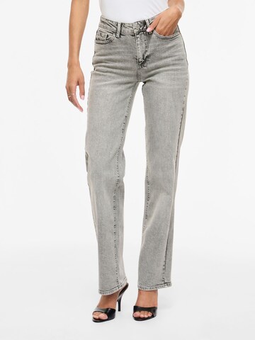 VILA Regular Jeans 'VILISA' in Grau: Vorderseite
