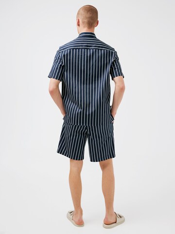 J.Lindeberg Regular Fit Hemd 'Chainy' in Blau