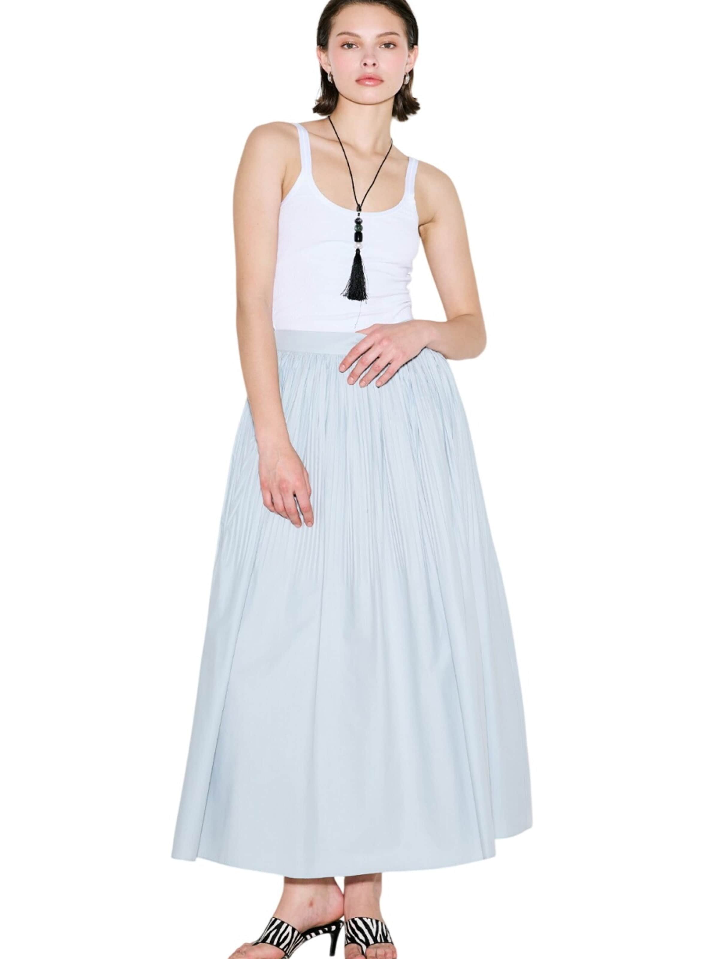 MANUKA Rok in Blauw: voorkant