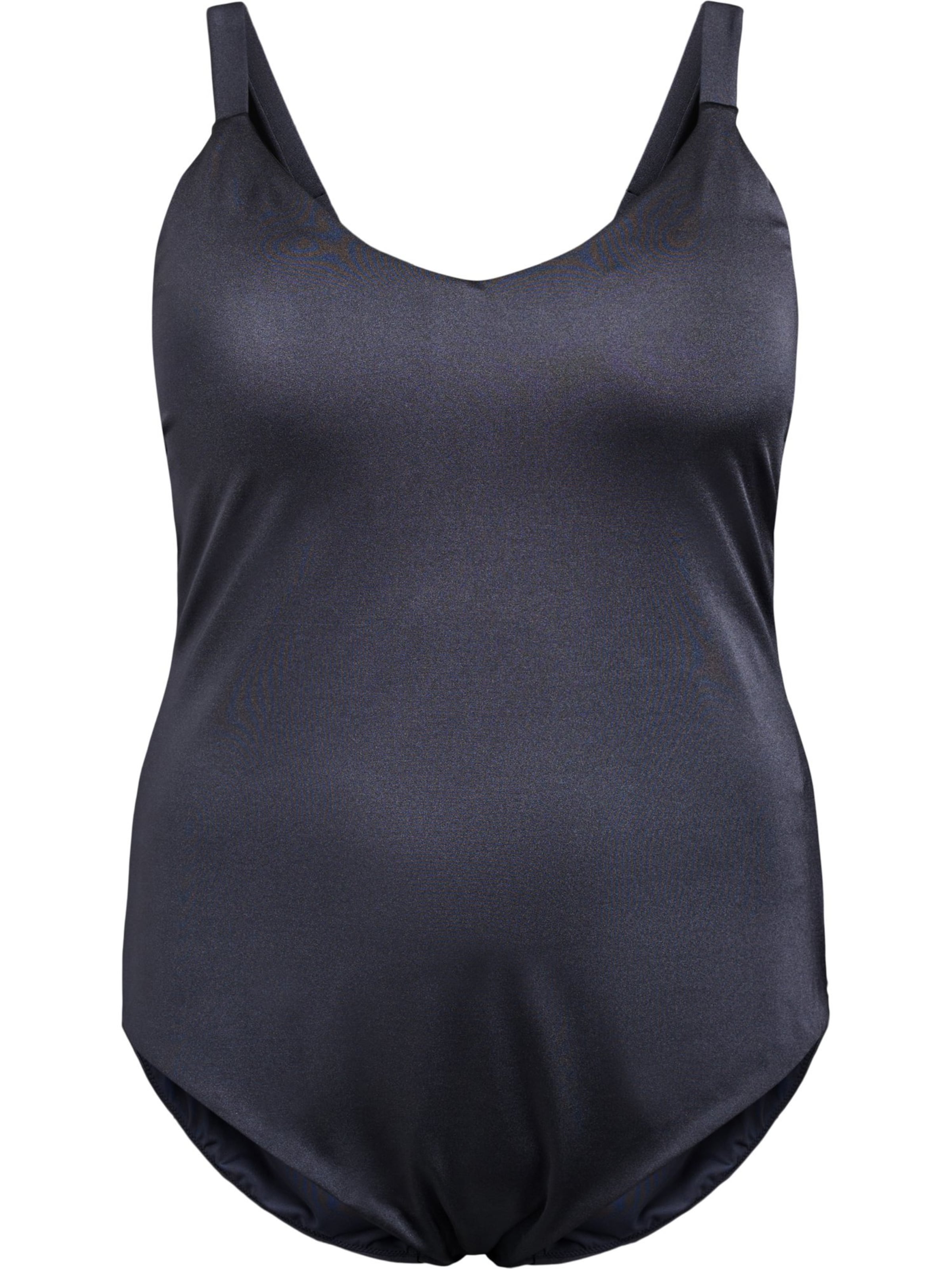 Swim by Zizzi Õlapaelteta topp Ujumistrikoo, värv hall: eest vaates
