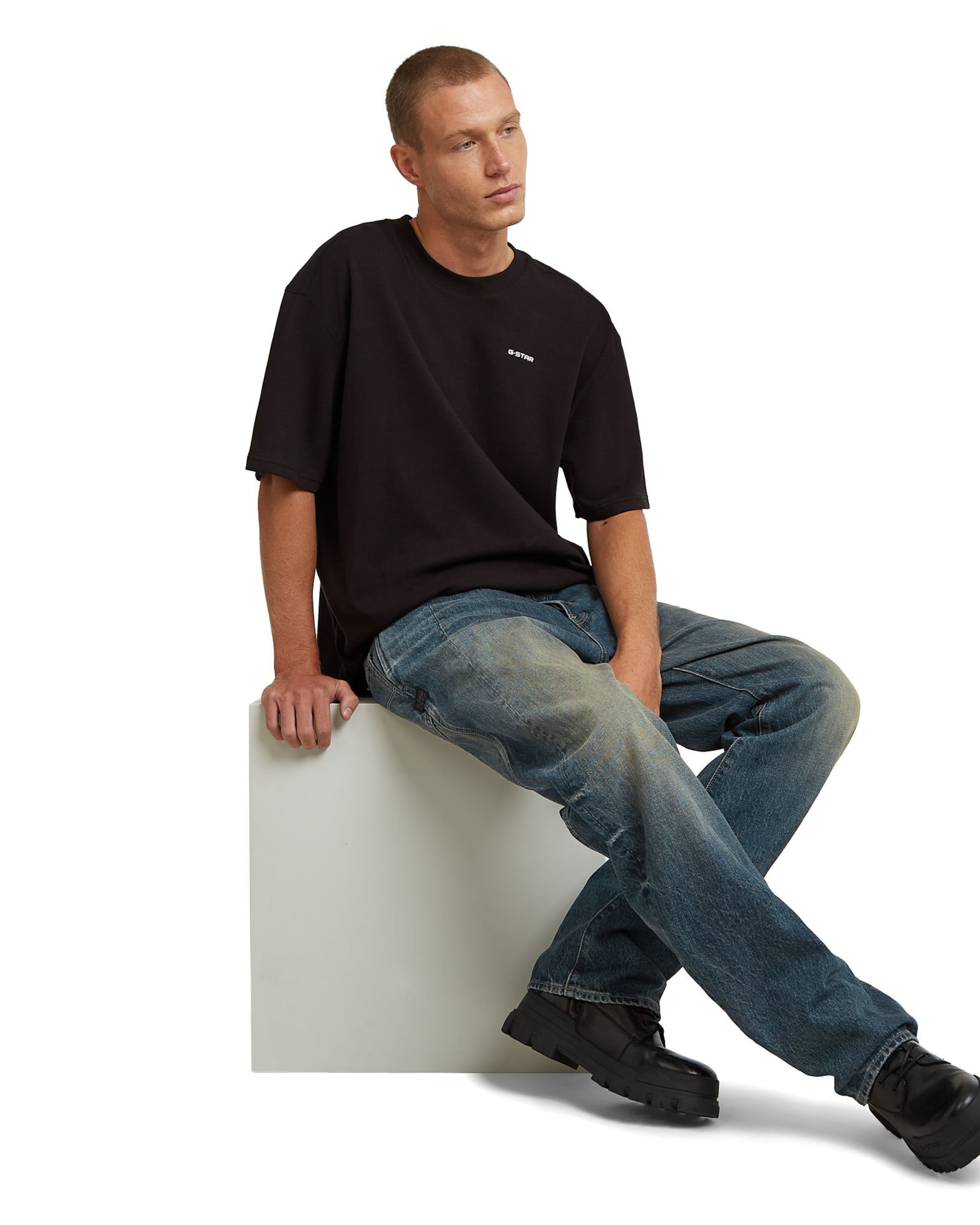 G-STAR Regular Jeans-5Pocket 'Contor 3D Regular' in Blau