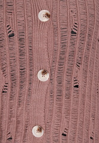 ROCKEASY Strickjacke in Lila