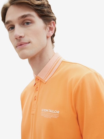 TOM TAILOR Poloshirt in Orange