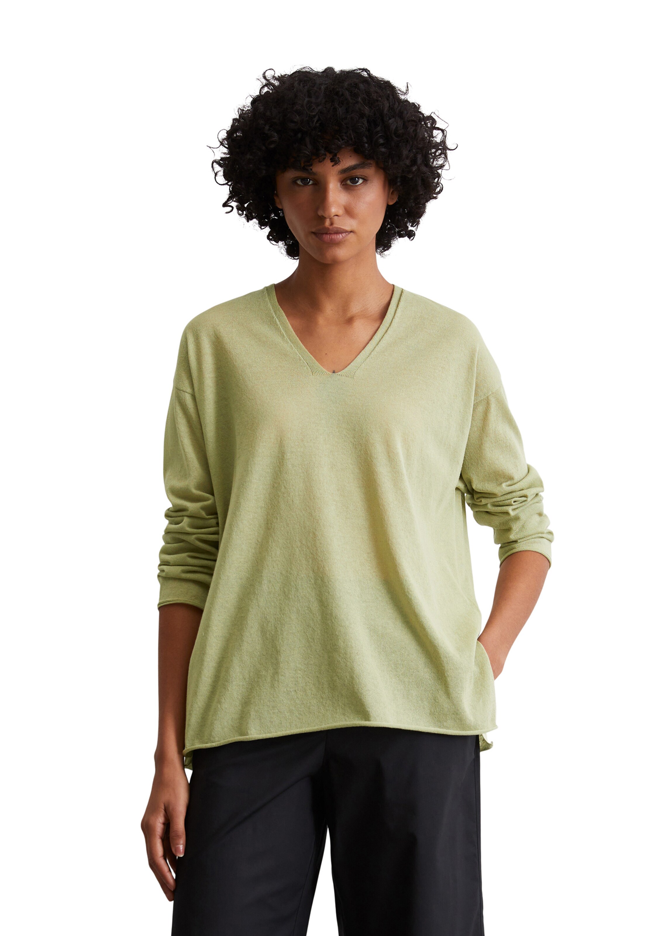 Marc O'Polo Sweater in Green: front
