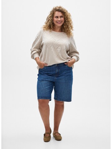 Pullover 'Casunny' di Zizzi in beige