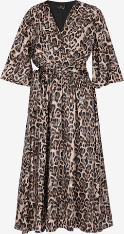 Robe 'Festive' faina en beige : devant