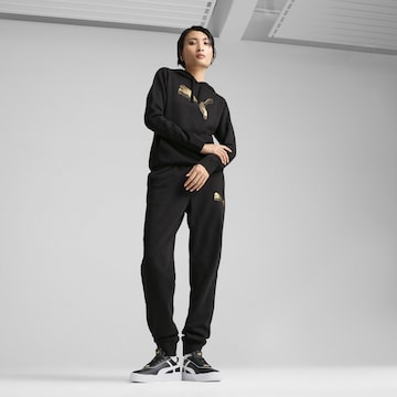 PUMA Tapered Sportbroek 'ESS' in Zwart