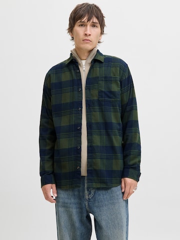 žalia JACK & JONES Standartinis modelis Marškiniai 'JJJAMES': priekis