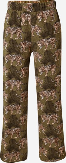 Pantaloni 'MALENE' JDY pe maro deschis / verde închis / negru / alb, Vizualizare produs