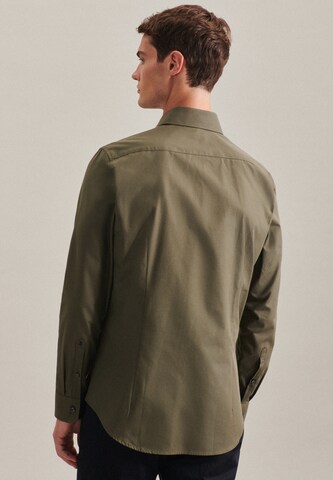 SEIDENSTICKER Slim fit Business shirt in Green