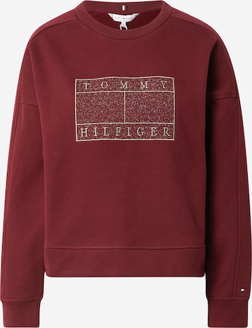TOMMY HILFIGER Sweatshirt i röd: framsida
