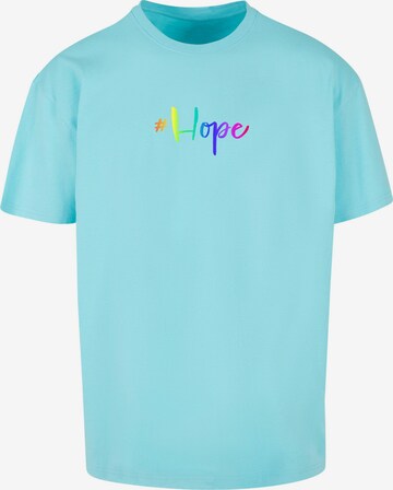 Maglietta 'Hope Rainbow' di Merchcode in blu: frontale