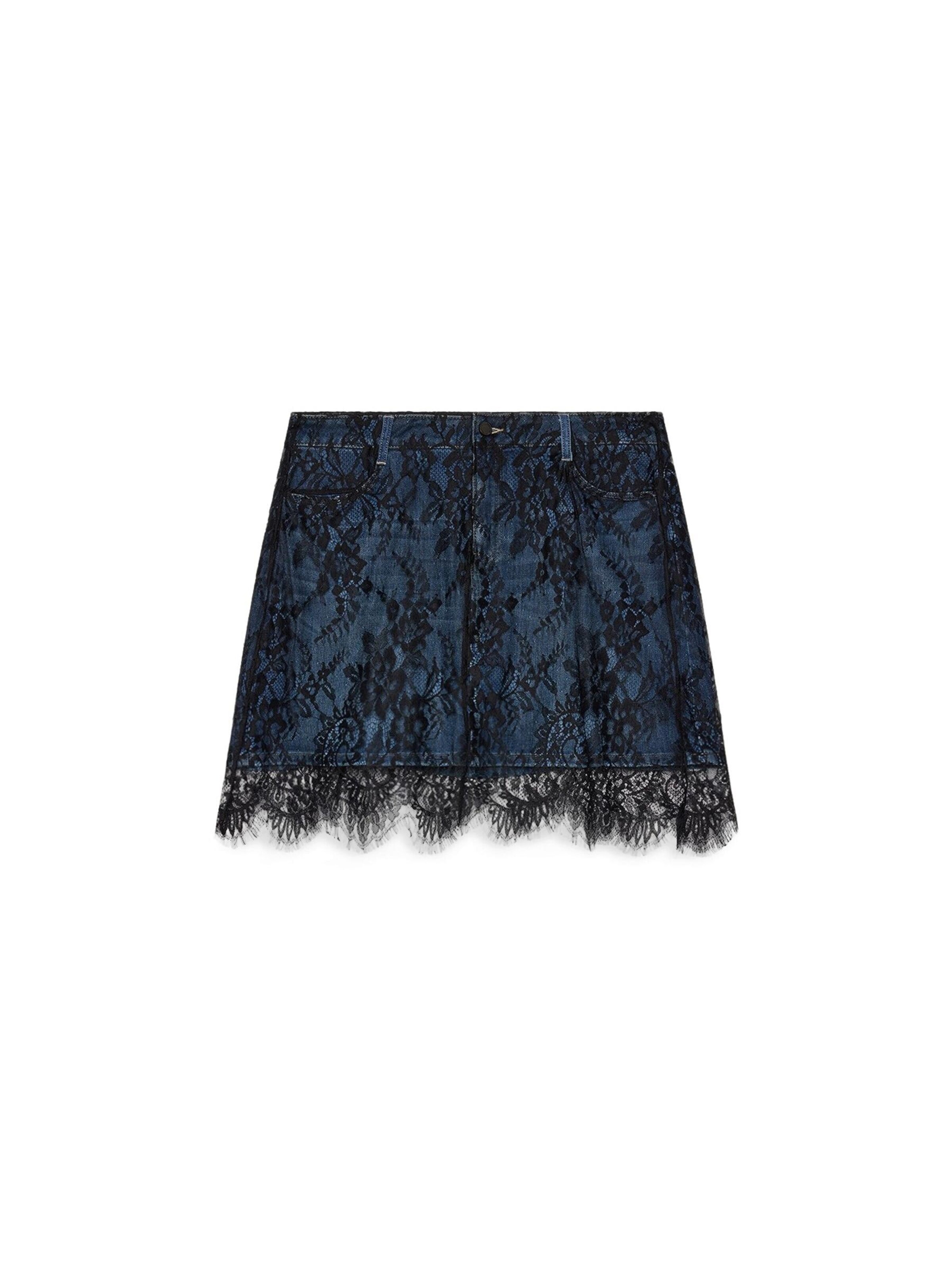 Fiorella Rubino Rok in Blauw: voorkant