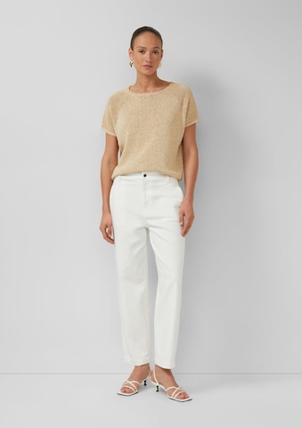 Barrel Jean s.Oliver en beige : devant