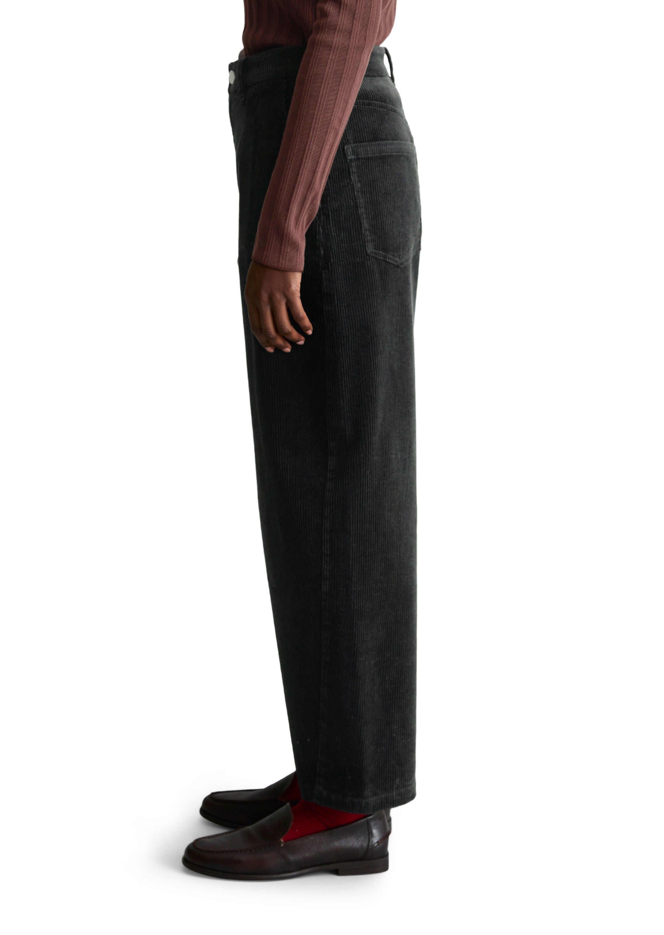 Marc O'Polo DENIM Barrel Trousers 'Airin' in Black