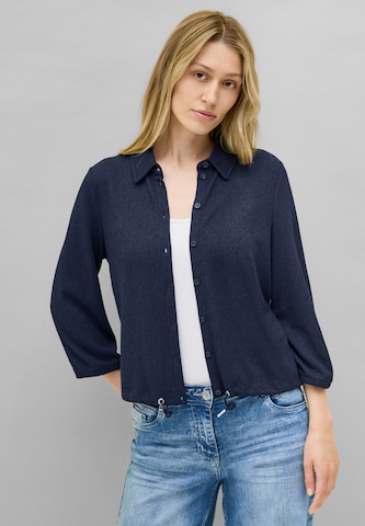 CECIL Knit Cardigan in Blue: front
