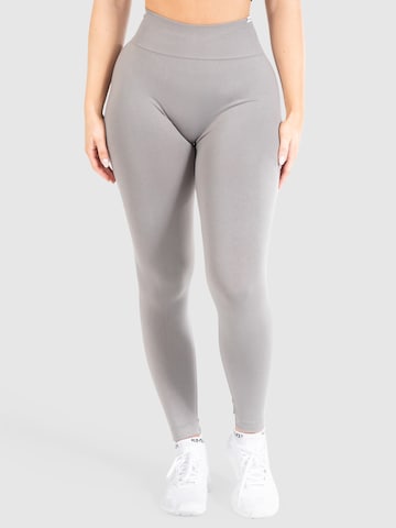 Smilodox Skinny Leggings 'Slayton Scrunch' in Grau: predná strana