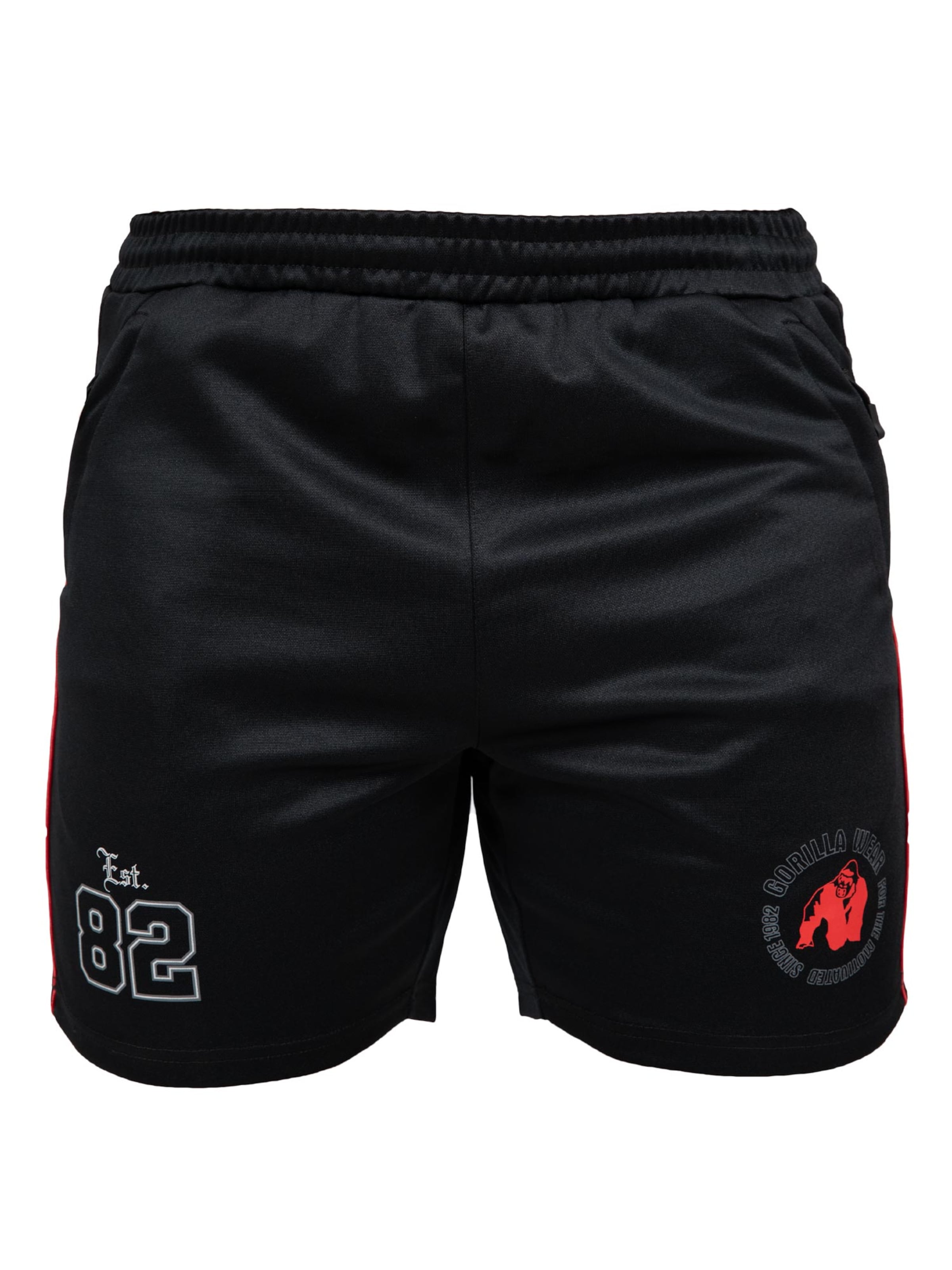 Gorilla Wear Regular Sportbroek 'Broxton' in Zwart: voorkant