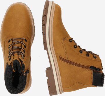 TOM TAILOR Lace-up boots in Brown