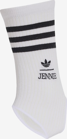 ADIDAS ORIGINALS - Meias 'Adiluna Season 2 x Jennie' em branco: frente