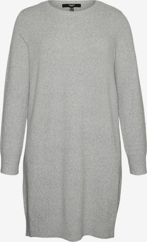 Vero Moda Curve Knitted dress in Grey: front