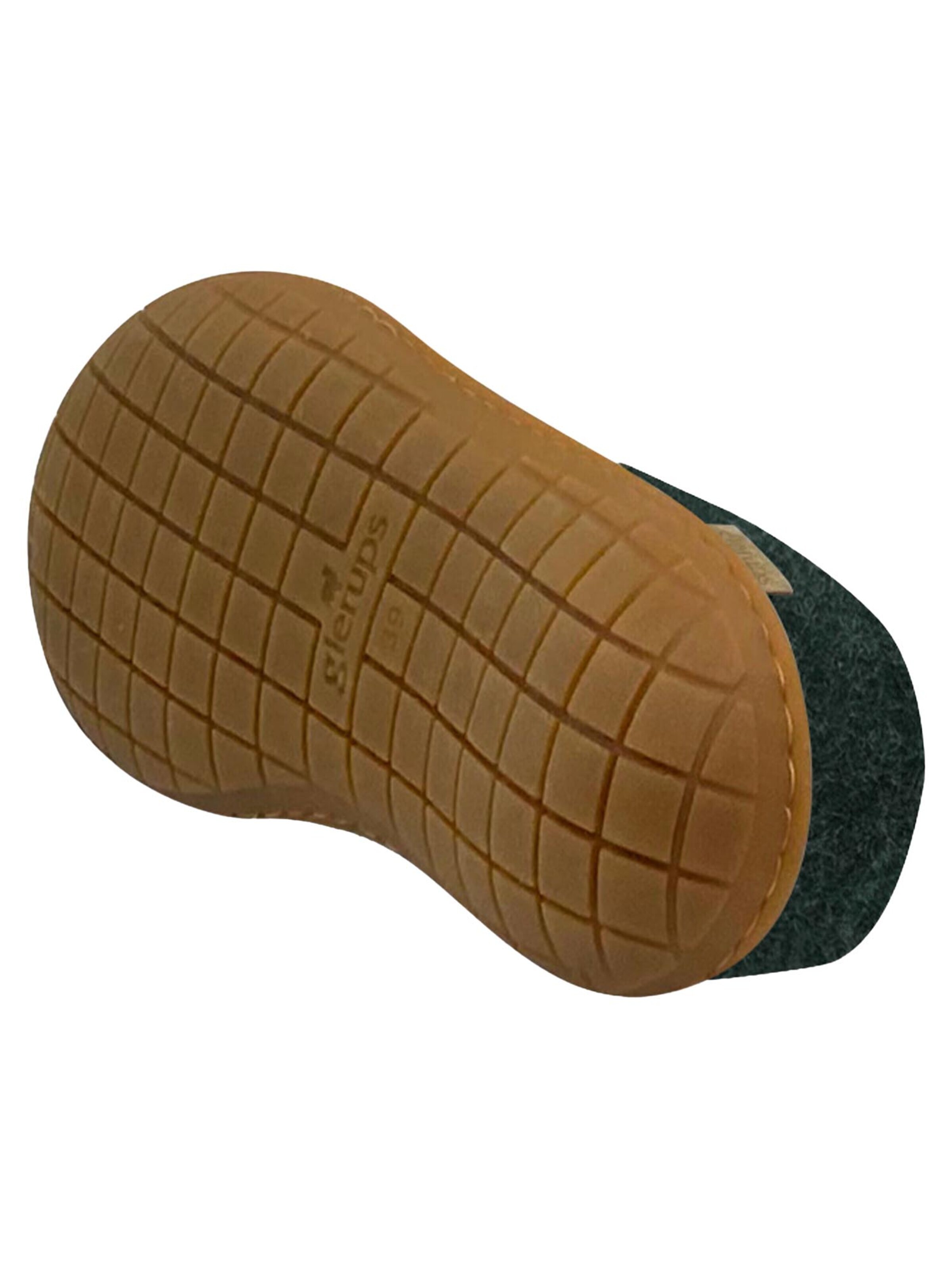 Glerups Slipper 'Kautschuksohle' in Green