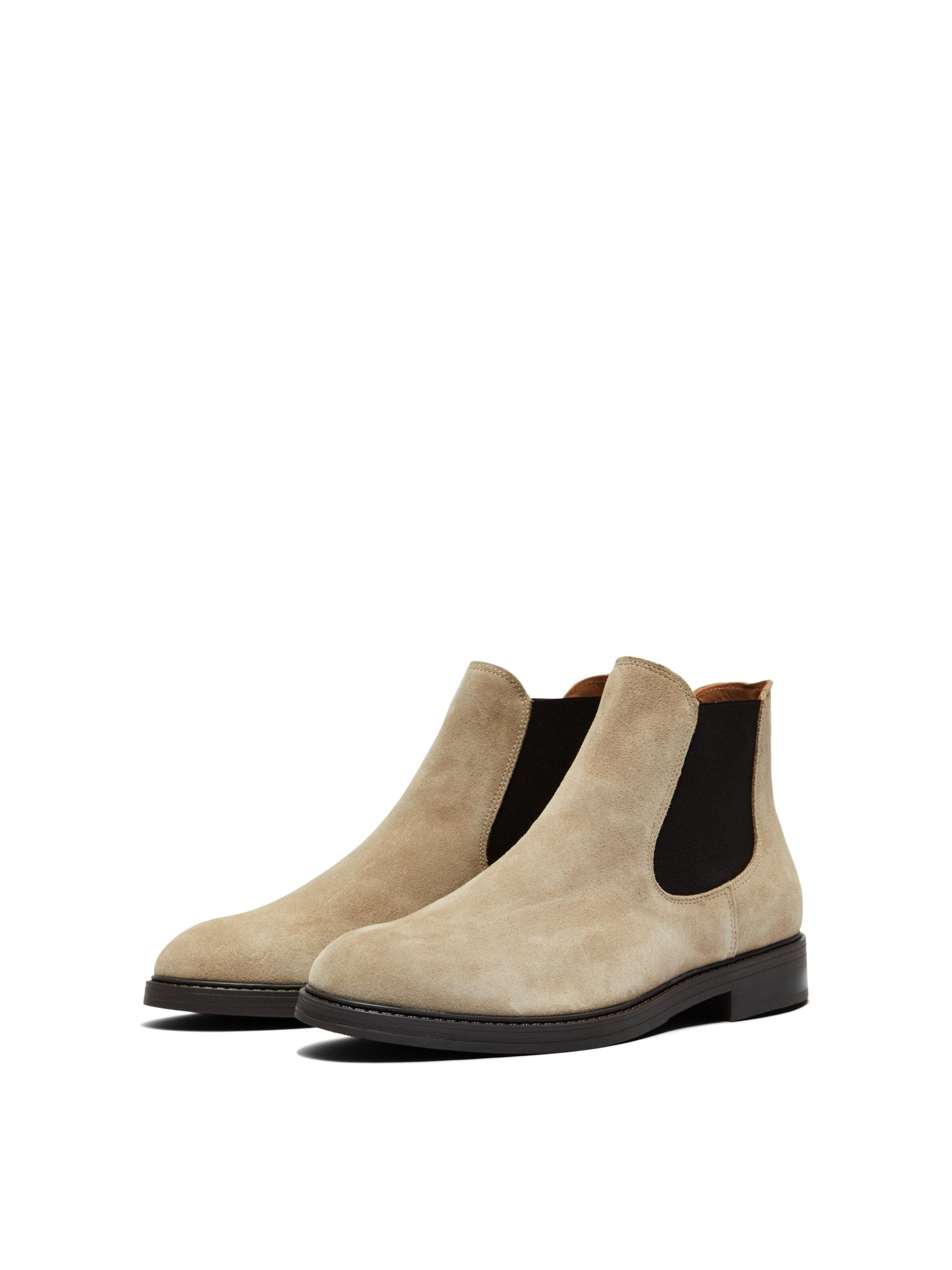 SELECTED Chelsea Boots 'BLAKE' in Beige