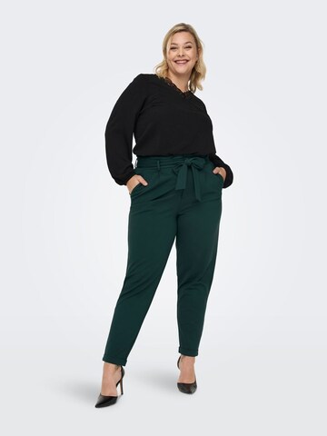 ONLY Carmakoma Regular Pleat-Front Pants in Green