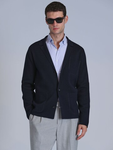 Lufian Gebreid vest in Blauw: voorkant