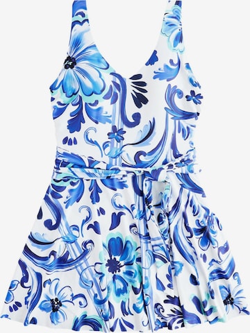 NextBustier Haljina za kupanje 'Kew' - bijela boja: prednji dio