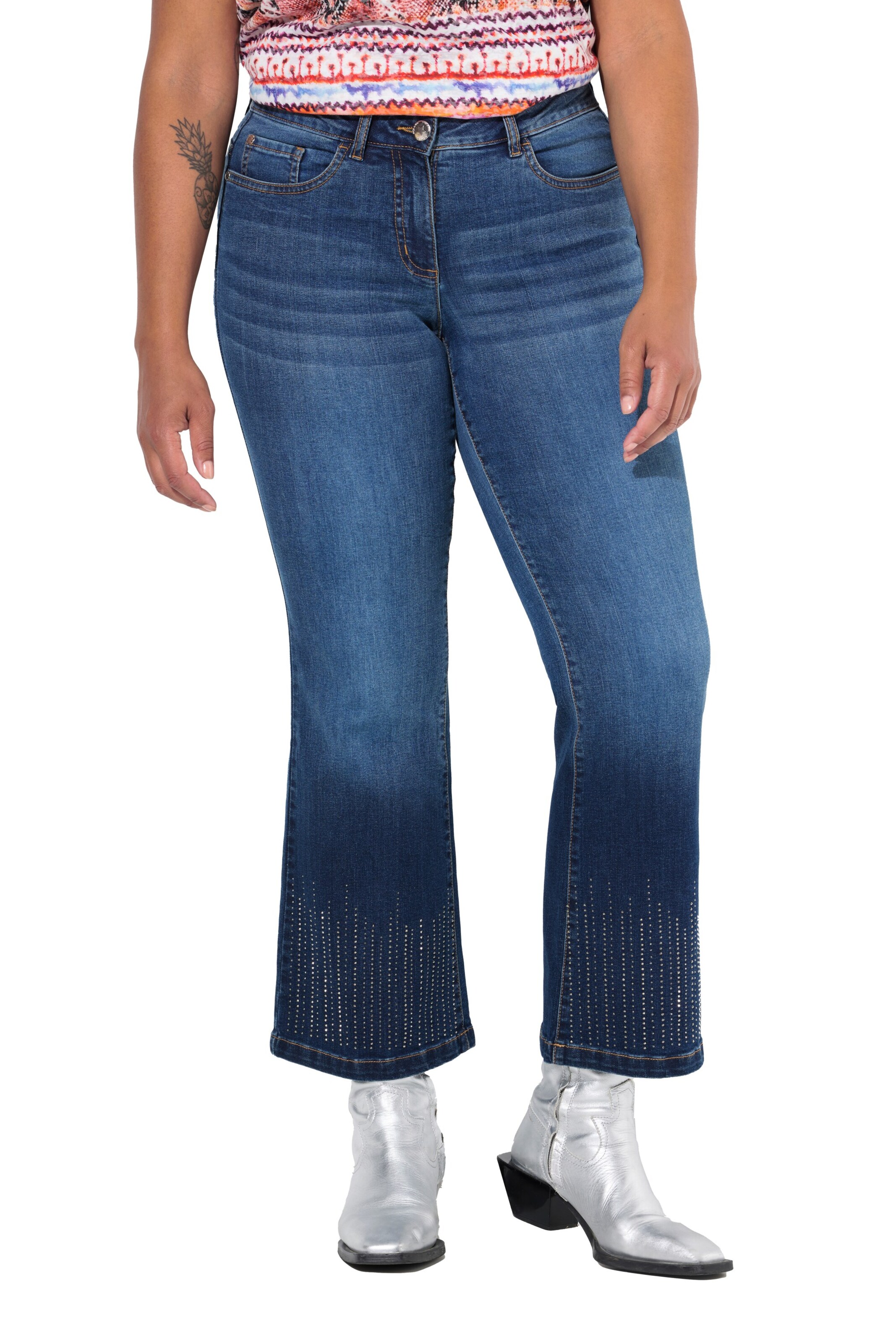 Angel of Style Tapered Jeans in Blauw: voorkant